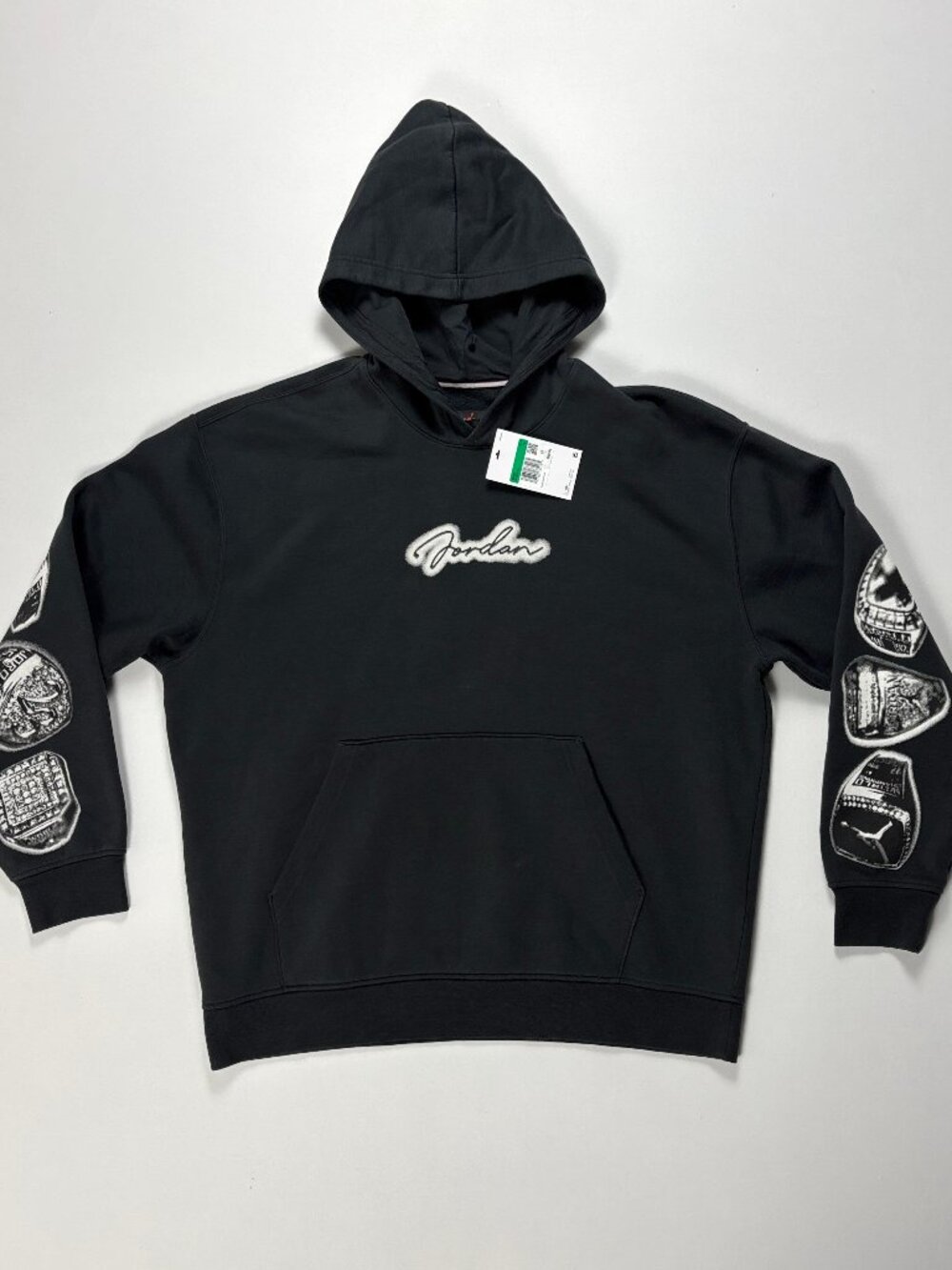 Jordan Mens Six Rings MVP Hoodie Black Sz XL Nike Air Sweatshirt NWT New